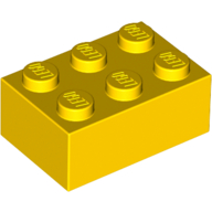 300224 / 3002 Lego Stein 2x3 Gelb