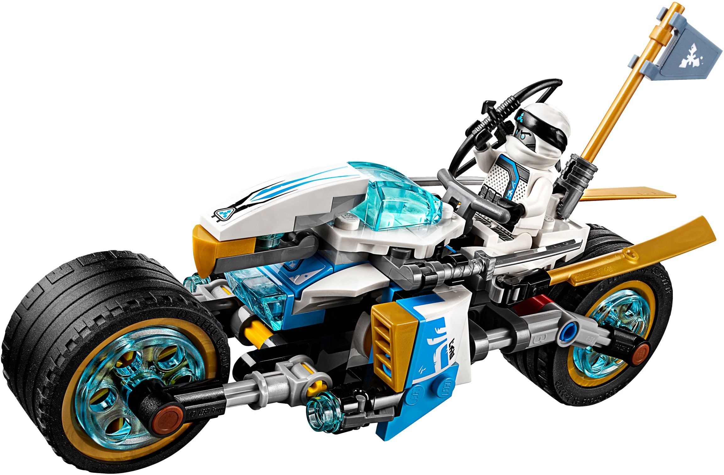 LEGO Ninjago Oni Bike mit Herrn E und Waffen aus Set 70639 NEU
