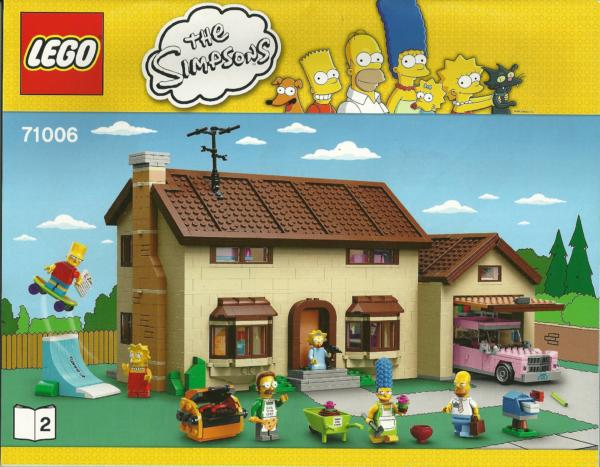 71006 LEGO Heft Bauanleitung The Simpsons House Haus der Simpsons