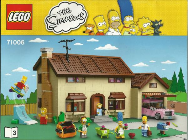 71006 LEGO Heft Bauanleitung The Simpsons House Haus der Simpsons