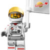 Lego Minifigur Serie 15 Astronaut mit Flagge Figur 2 (71011)