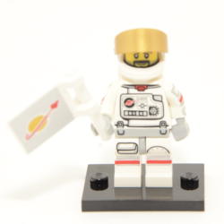 Serie 15 Astronaut mit Flagge Figur 2 (71011)