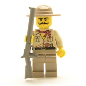 Lego Minifigur Jäger mit Gewehr und Hut