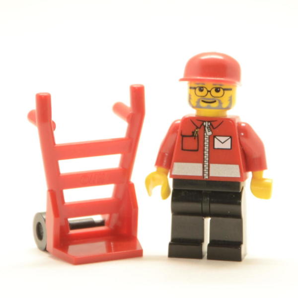 Lego Minifigur Postbote / Briefträger (Custom)