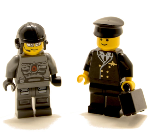 Lego Minifiguren Piloten Duo (Custom)