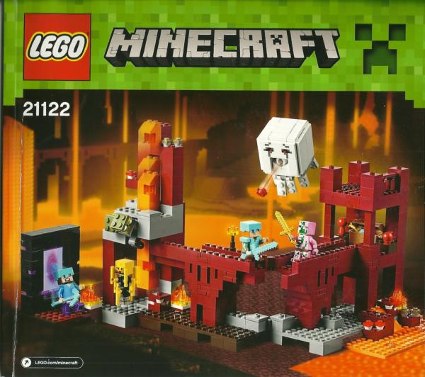 21122: LEGO® Minecraft Bauanleitung The Nether Fortress