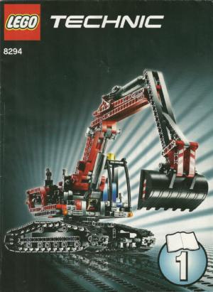8294: LEGO® Technic Bauanleitung Raupenbagger Heft 1 & 2