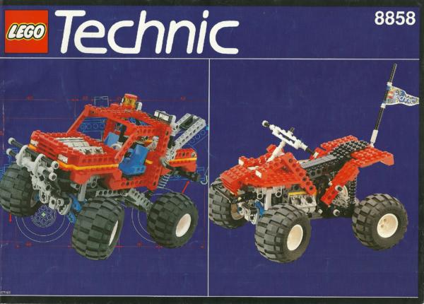 8858: LEGO® Technic Bauanleitung Rebel Wrecker / Monster Truck