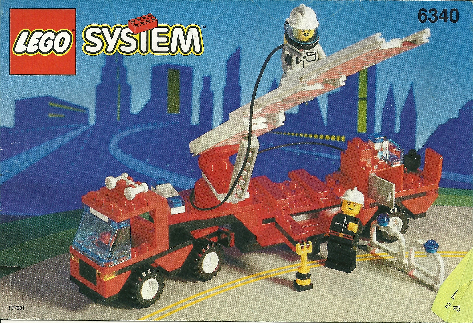 Lego System Feuerwehr Anleitung 347 mit Gebrauchsspuren 