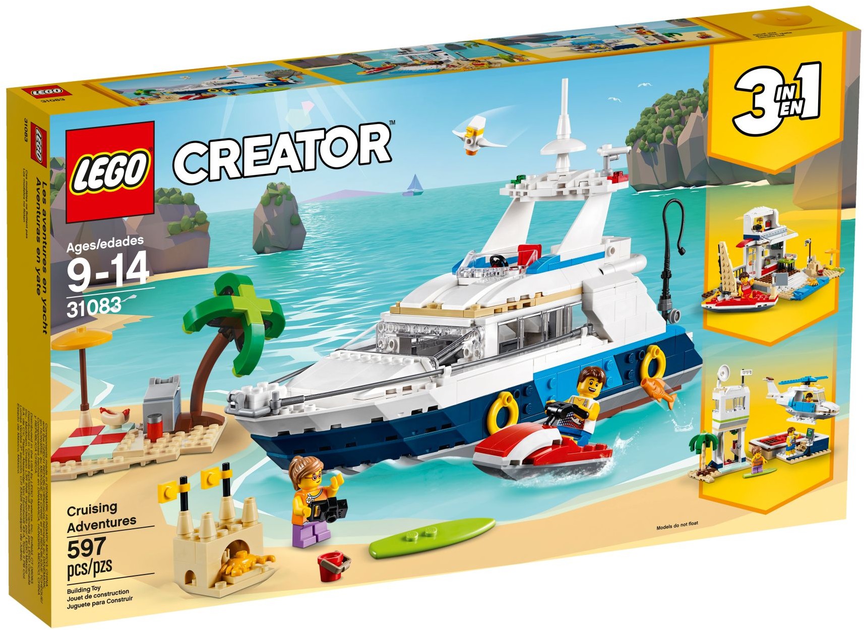 31083 LEGO® Creator Cruising Adventures / Abenteuer auf der Yacht