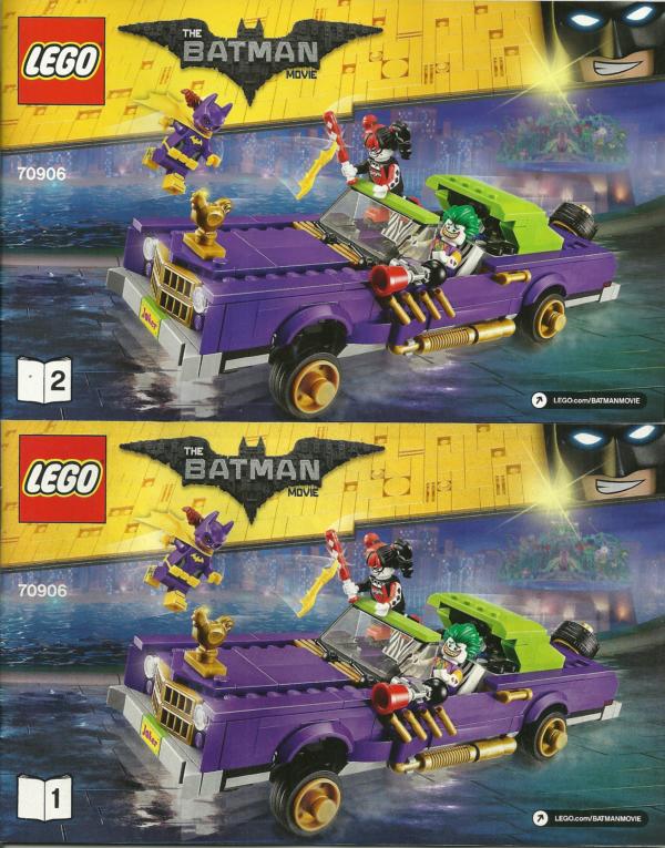 70906: LEGO® The Lego Batman Movie The Joker Notorious Lowrider Bauanleitung Heft 1 & 2