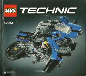 42063 LEGO® Technic Bauanleitung BMW R 1200 GS Adventure (B-Modell)