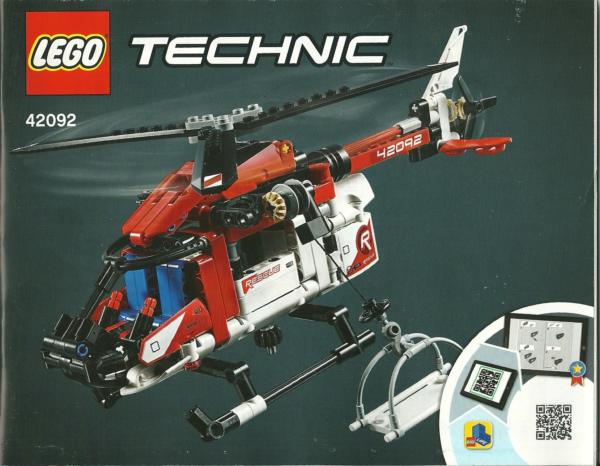 42092 LEGO® Technic Bauanleitung Rescue Helicopter Rettungshubschrauber