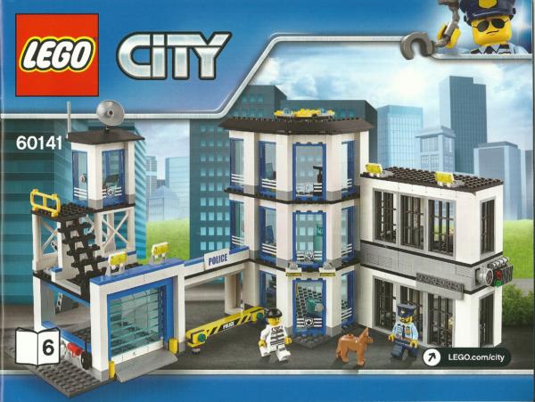 60141 LEGO City Bauanleitung Police Station Heft 1-6