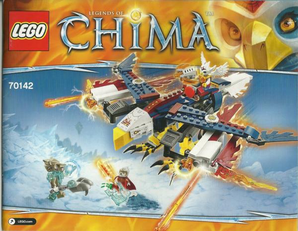 70142 LEGO Chima Bauanleitung Eris' Fire Eagle Flyer