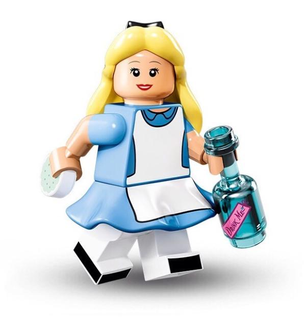 Lego Minifigur Disney's Serie 1 Alice mit Flasche Figur 7 (71012)