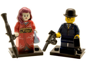 Lego Minifigur Al Capone & seine Braut (Custom)