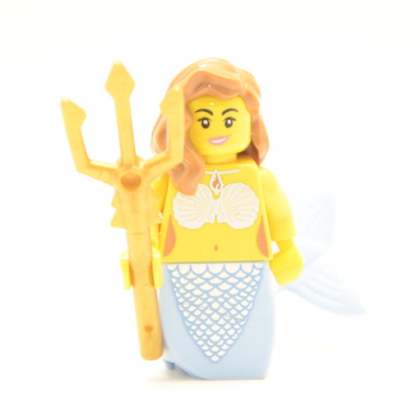 Lego Minifigur Meerjungfrau mit Dreizack (Custom)