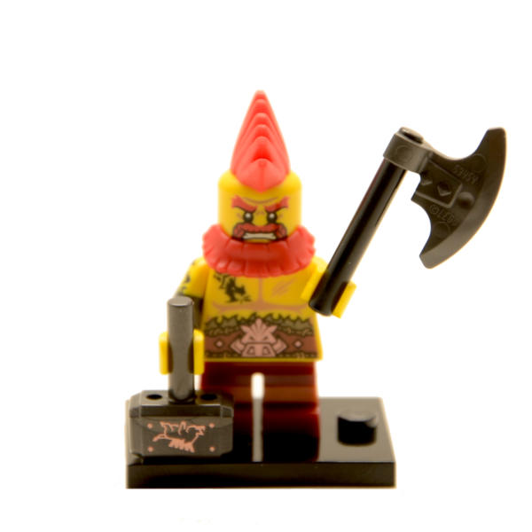 Lego Minifigur Serie 17 Kämpferischer Zwerg Figur 10 (71018)