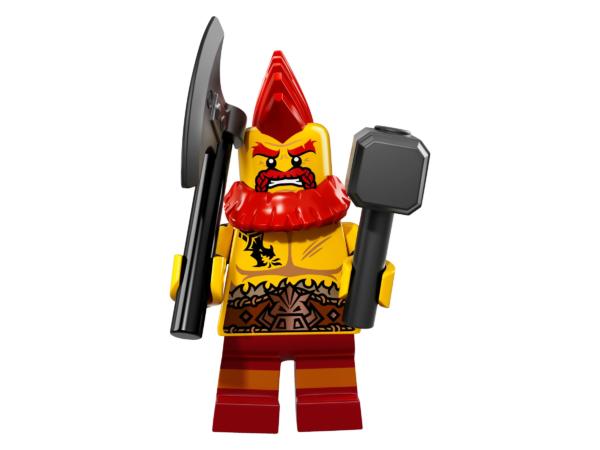 Lego Minifigur Serie 17 Kämpferischer Zwerg Figur 10 (71018)