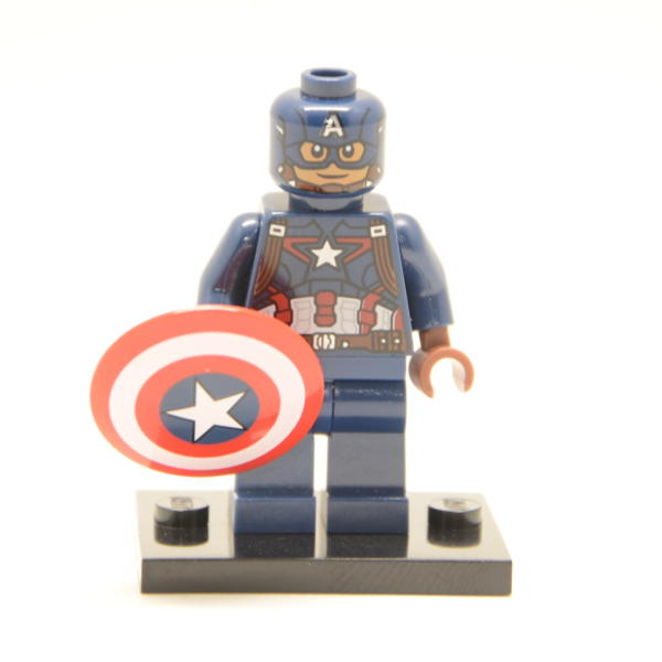 Lego Minifigur Steve Rogers als Capitain America (Custom)