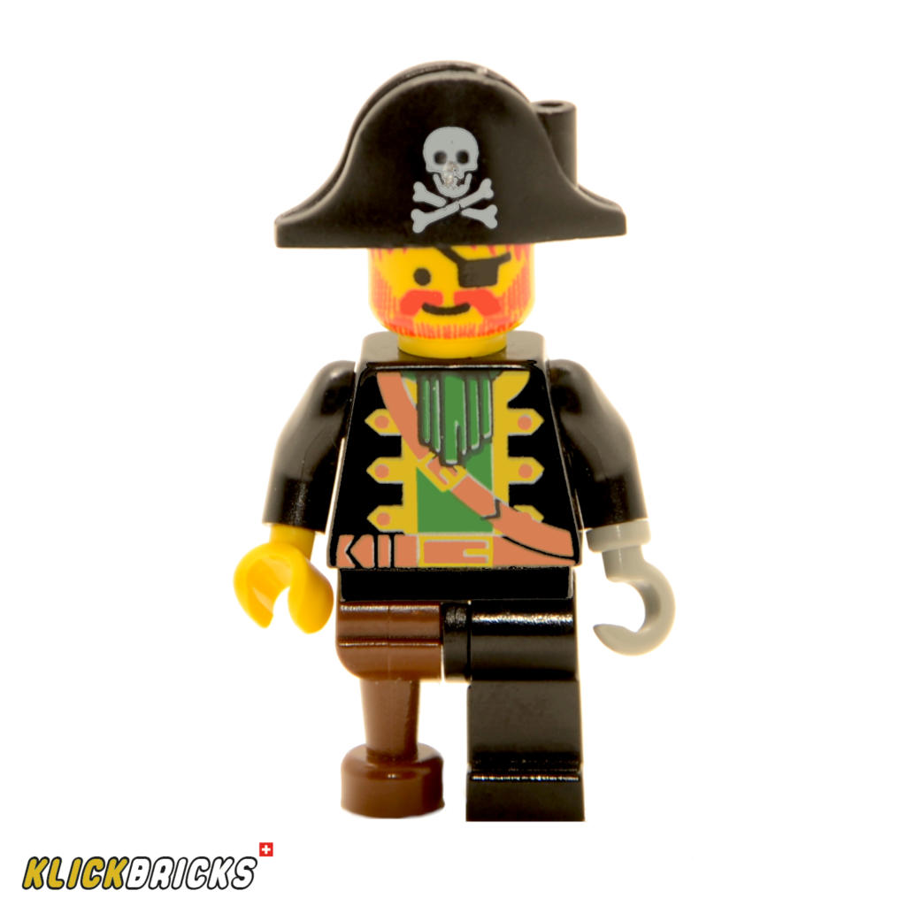 Piraten Kapitän mit Holzbein (Custom) – Klickbricks