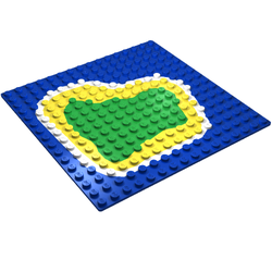 Pirateninsel Lego basisplatte 16x16