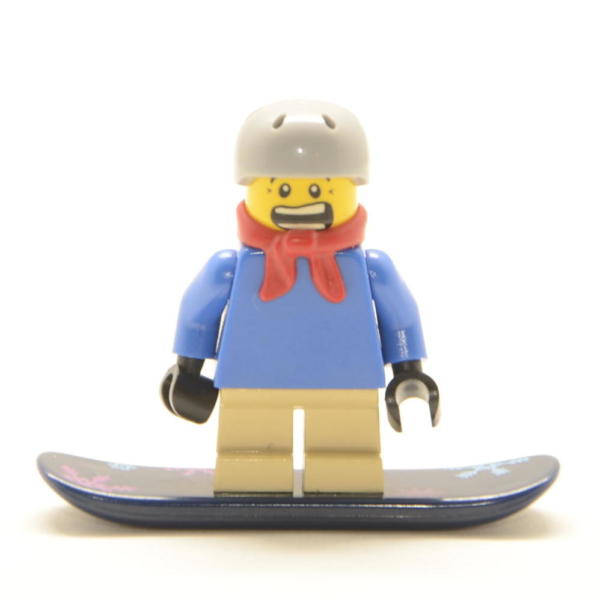 Lego Minifigur kleiner Junge mit Skateboard (Custom)