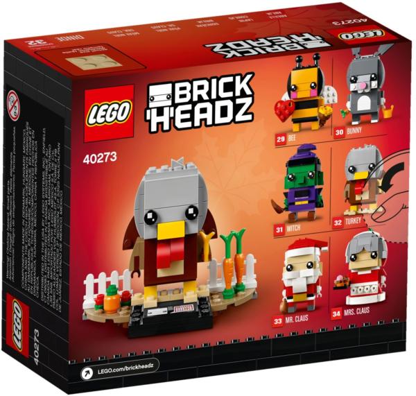 40273 LEGO BrickHeadz Erntedank Truthahn