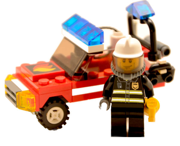 Classic-lego-Feuerwehrmann-mit-Auto