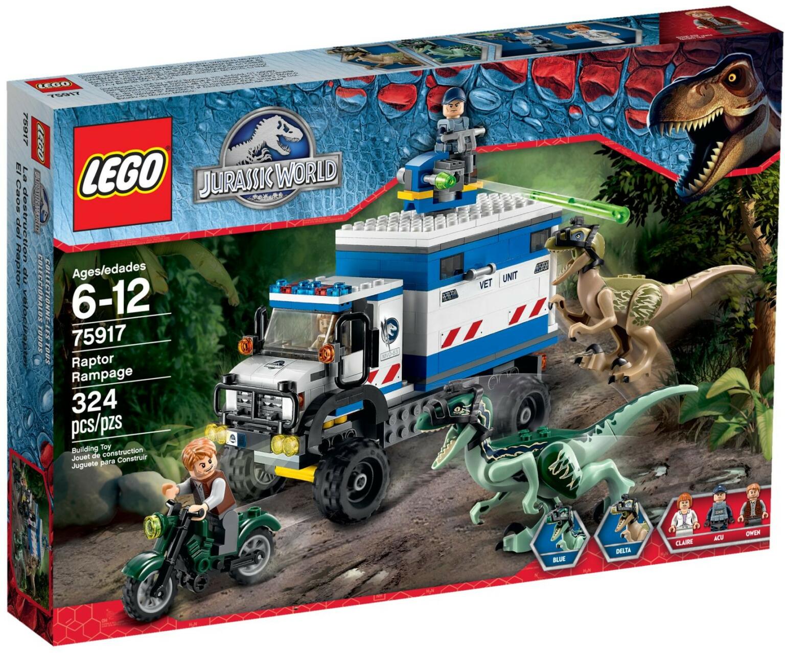 75917 Lego® Jurassic World Raptor Rampage Raptor Randale Klickbricks 