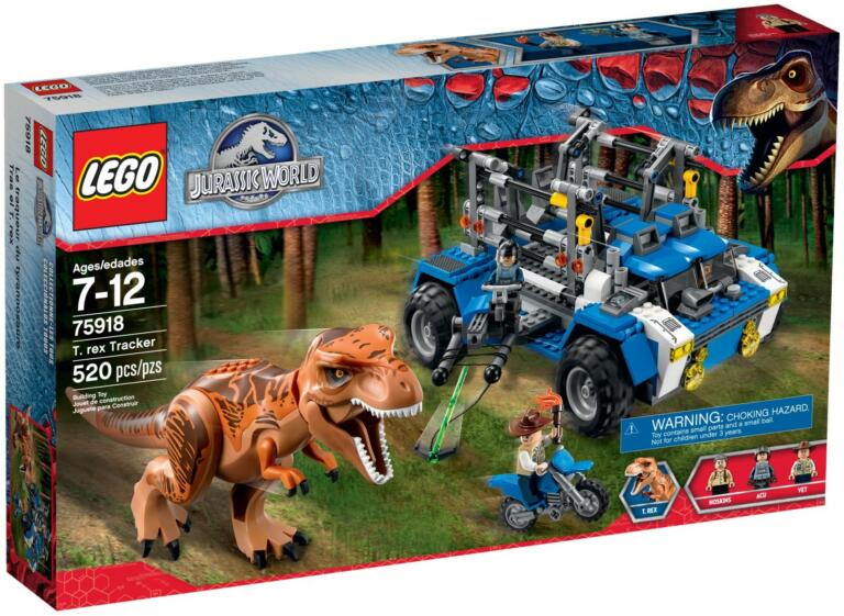 lego jurassic world t. rex tracker 75918 building kit
